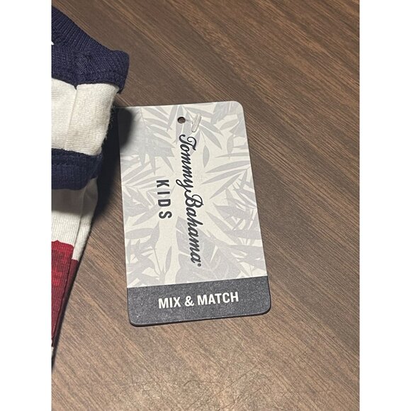 Tommy Bahama Kids 2-Pack USA Graphic Tank & Tee White Red Blue Star Stripe S 5/6 - Picture 11 of 12